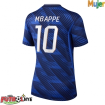 Camiseta Francia Kylian Mbappe #10 Primera Equipación para mujer Mundial 2026 manga corta